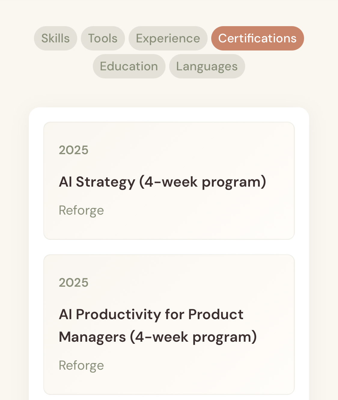 Mobile view after fixes showing corrected layout and text wrapping