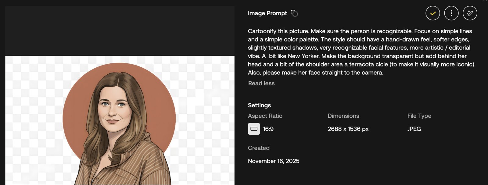 Cartoonification generated by Artlist.io